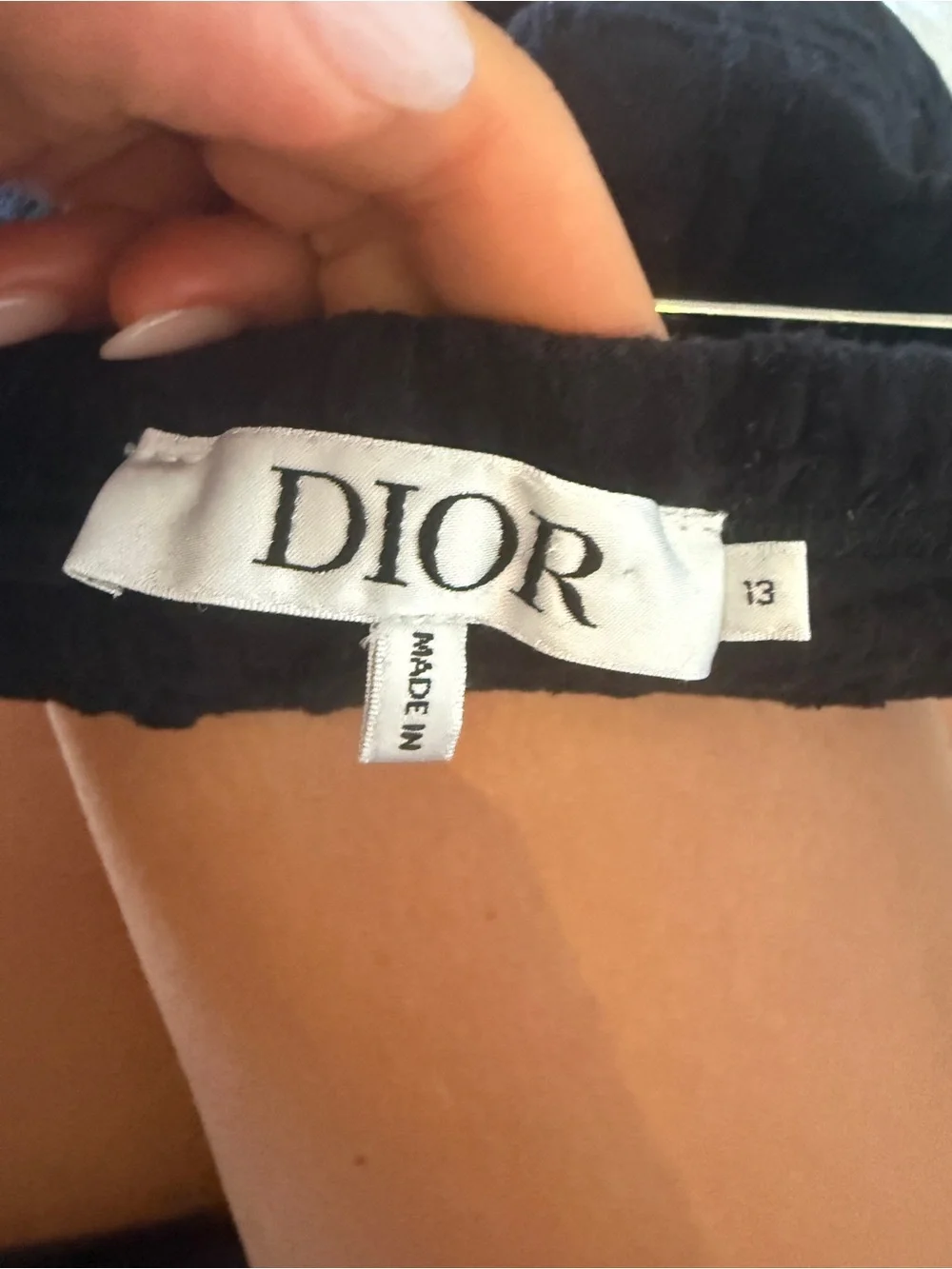 Dior Black Lace-Effect Legging Set